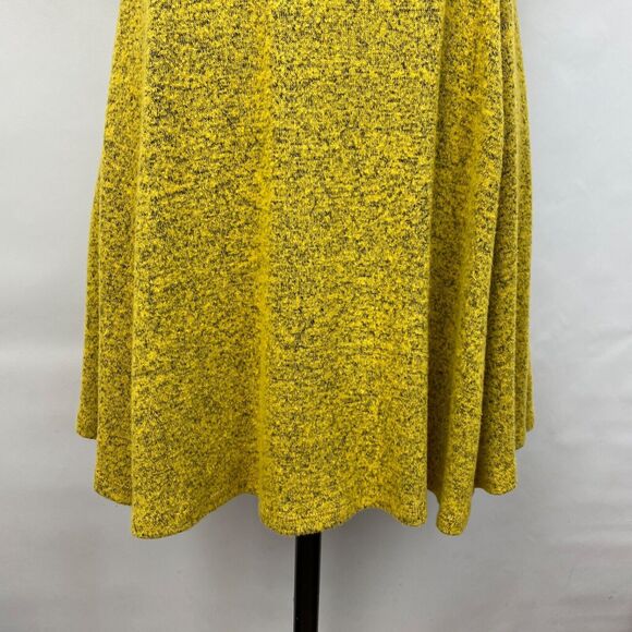 Purple Generation Womans Yellow Speckled Knit Dress Large Princess Boho Fairy - Picture 5 of 10